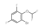 1-Bromo-2-(difluoromethoxy)-3,5-difluoro-benzene结构式
