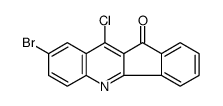 8-bromo-10-chloroindeno[1,2-b]quinolin-11-one结构式