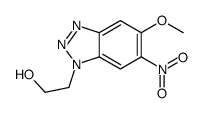 2-(5-methoxy-6-nitrobenzotriazol-1-yl)ethanol Structure