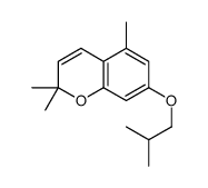 2,2,5-trimethyl-7-(2-methylpropoxy)chromene结构式