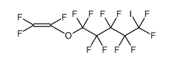 Pentane, 1,1,2,2,3,3,4,4,5,5-decafluoro-1-iodo-5-[(1,2,2-trifluoroethenyl)oxy]-结构式