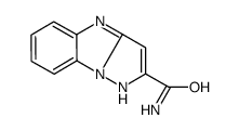 4H-Pyrazolo[1,5-a]benzimidazole-2-carboxamide(7CI) structure