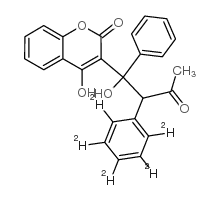 7-Hydroxywarfarin D5 Structure