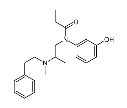 N-(3-hydroxyphenyl)-N-[2-[methyl(2-phenylethyl)amino]propyl]propanamide结构式