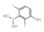 2,6-Difluoro-3-hydroxy-phenyl boronic acid Structure