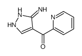 (3-氨基-1H-吡唑-4-基)(2-吡啶基)甲酮结构式