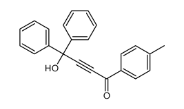 4-hydroxy-1-(4-methylphenyl)-4,4-diphenylbut-2-yn-1-one Structure