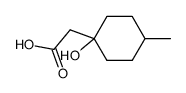 (1-hydroxy-4-methyl-cyclohexyl)-acetic acid Structure