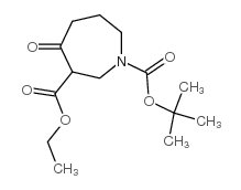 1-(tert-Butyl)3-ethyl4-oxoazepane-1,3-dicarboxylate Structure