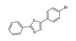 5-(4-bromophenyl)-2-phenylthiazole结构式