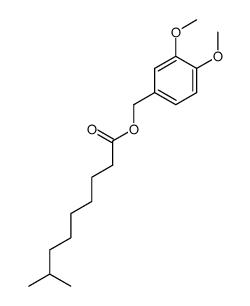 veratryl 8-methylnonanoate Structure