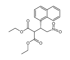 (R)-diethyl 2-[1-(naphth-1-yl)-2-nitroethyl]malonate结构式