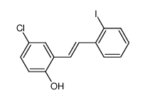 trans-2-iodo-5'-chloro-2'-hydroxystilbene Structure