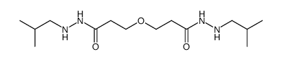 3-[2-(N'-Isobutyl-hydrazinocarbonyl)-ethoxy]-propionic acid N'-isobutyl-hydrazide Structure