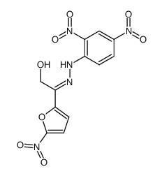 2-hydroxy-1-(5-nitro-[2]furyl)-ethanone-(2,4-dinitro-phenylhydrazone)结构式