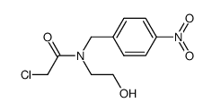 chloro-acetic acid-[(2-hydroxy-ethyl)-(4-nitro-benzyl)-amide] Structure