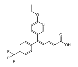 (2E,4Z)-5-(6-ethoxypyridin-3-yl)-5-[4-(trifluoromethyl)phenyl]-2,4-pentadienoic acid结构式