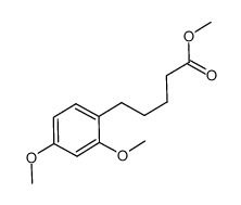 methyl 5-(2,4-dimethoxyphenyl)pentanoate Structure