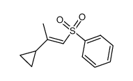 (E)-cycloprop-1-enyl phenyl sulphone结构式