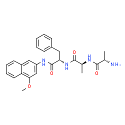 H-ALA-ALA-PHE-4M-BETA-NA Structure