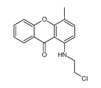 1-(2-chloro-ethylamino)-4-methyl-xanthen-9-one结构式
