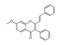 7-methoxy-3-phenyl-2-styrylchromone Structure
