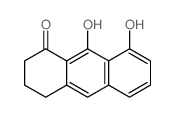 1(2H)-Anthracenone,3,4-dihydro-8,9-dihydroxy-结构式