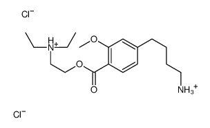 2-[4-(4-azaniumylbutyl)-2-methoxybenzoyl]oxyethyl-diethylazanium,dichloride结构式