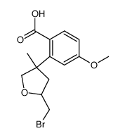 2-(bromomethyl)-4-(2-carboxy-5-methoxyphenyl)-4-methyltetrahydrofuran Structure