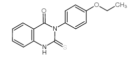 3-(4-乙氧基苯基)-2-硫氧代-2,3-二氢-4(1h)-喹唑烷酮结构式