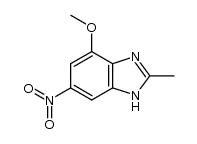 4-methoxy-2-methyl-6-nitrobenzimidazole Structure
