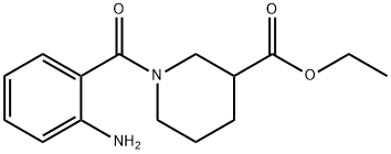 ethyl 1-[(2-aminophenyl)carbonyl]piperidine-3-carboxylate structure