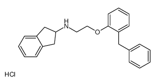 N-[2-(2-benzylphenoxy)ethyl]-2,3-dihydro-1H-inden-2-amine,hydrochloride结构式