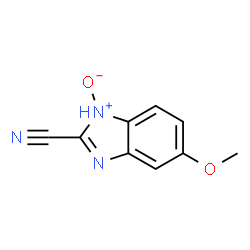 1H-Benzimidazole-2-carbonitrile,5-methoxy-,N-oxide(9CI)结构式