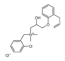 (2-chlorophenyl)methyl-[2-hydroxy-3-(2-prop-2-enylphenoxy)propyl]-dimethylazanium,chloride Structure