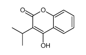 4-hydroxy-3-propan-2-ylchromen-2-one Structure