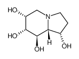 1,6,7,8-Indolizinetetrol, octahydro-, (1S,6R,7R,8R,8aR)- Structure