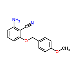 2-Amino-6-[(4-methoxybenzyl)oxy]benzonitrile结构式