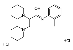 N-(2-methylphenyl)-2,3-di(piperidin-1-yl)propanamide,dihydrochloride Structure