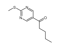 2-methylthio-5-pentanoylpyrimidine结构式