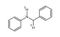 N-(phenylmethyl-d)aniline-d Structure