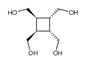 cis.trans.cis-1.2.3.4-Tetrahydroxymethyl-cyclobutan Structure