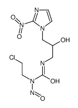 1-(2-chloroethyl)-3-[2-hydroxy-3-(2-nitroimidazol-1-yl)propyl]-1-nitrosourea Structure