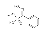 methyl hydrogen (Z)-α-hydroxyiminobenzylphosphonate结构式