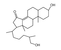 cholest-8(14)-ene-3,26-diol-15-one结构式