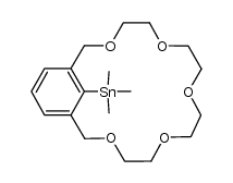 2-(trimethylstannyl)-1,3-xylyl-18-crown-5 Structure