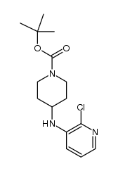 tert-butyl 4-(2-chloropyridin-3-ylamino)piperidine-1-carboxylate结构式