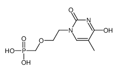 2-(5-methyl-2,4-dioxopyrimidin-1-yl)ethoxymethylphosphonic acid Structure