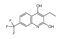 3-ethyl-4-hydroxy-7-(trifluoromethyl)-1H-quinolin-2-one结构式