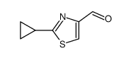 2-环丙基噻唑-4-甲醛结构式